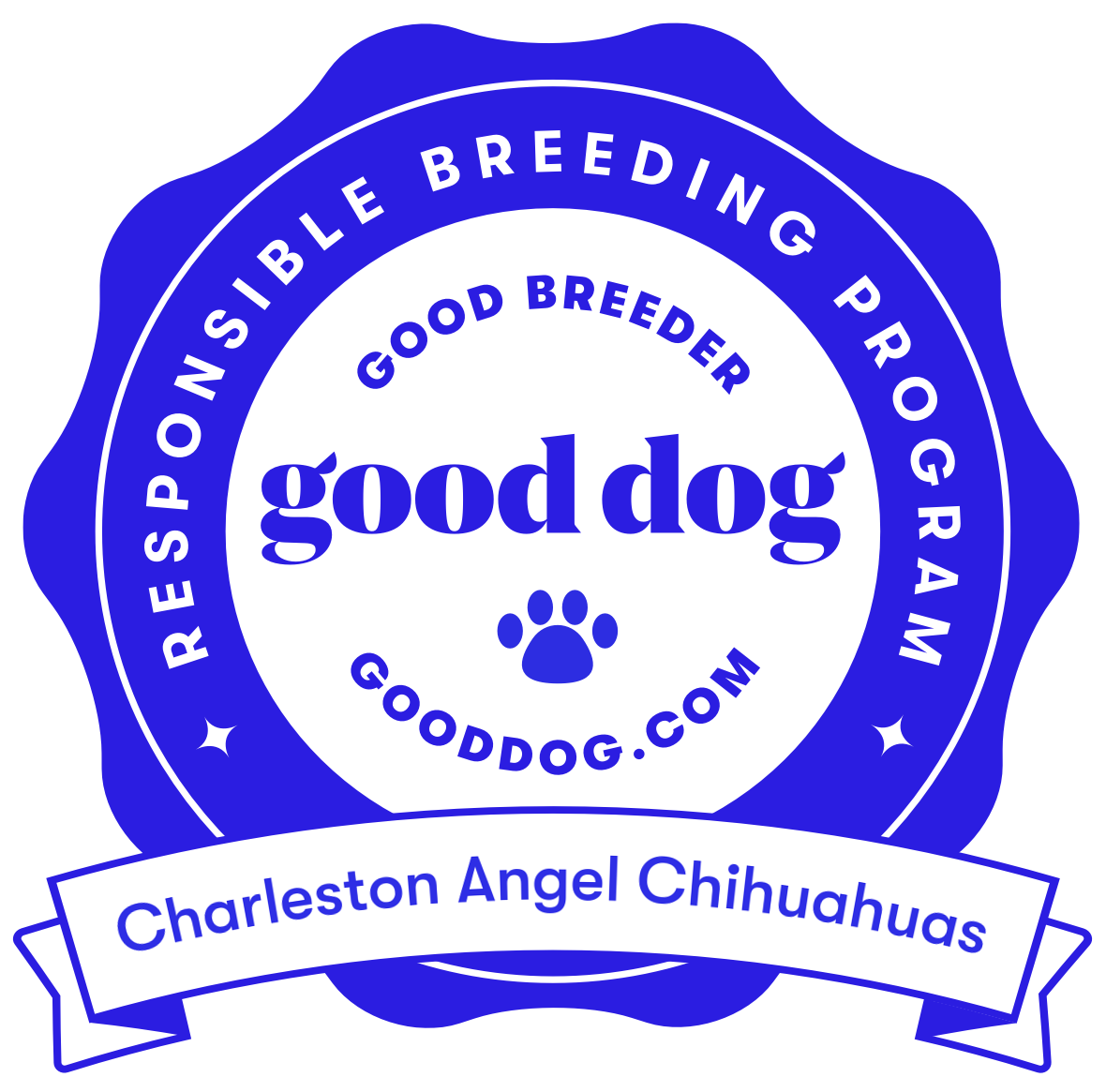 Proudly accepted by Good Dog breeders.